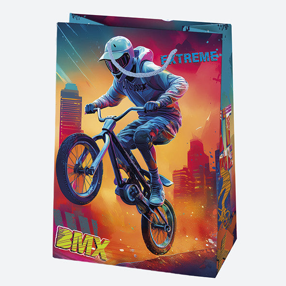 Transportlīdzekļa ekstrēmā sporta papīra dāvanu maisiņš, dāvanu maisiņš 23x32x11 cm