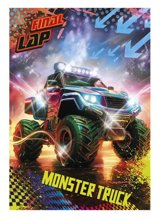 Transportlīdzekļa Final Lap Monster Truck A/4 elastīgā mape