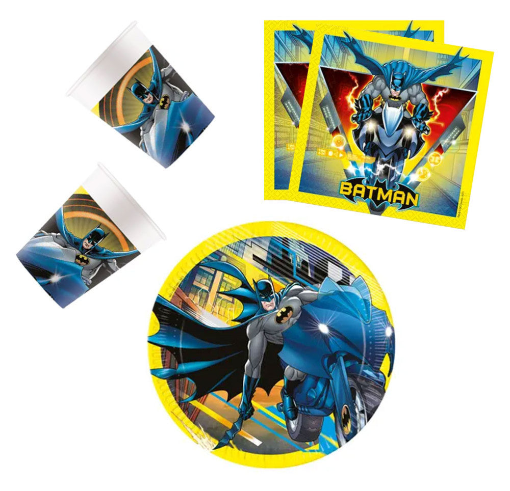 Betmena Rogue Rage ballīšu komplekts 36 gab. ar 23 cm šķīvi