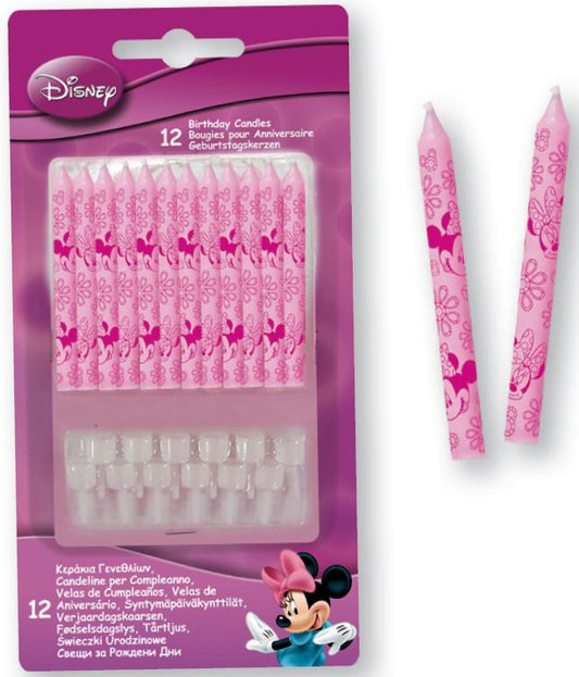Disney Minnie Junior dzimšanas dienas svece, 12 sveču komplekts