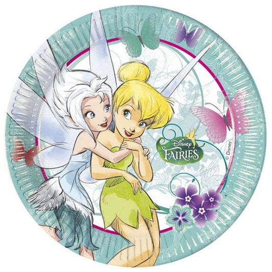Disney Tinker Bell pasaku zemes papīra šķīvji 8 gab. 23 cm