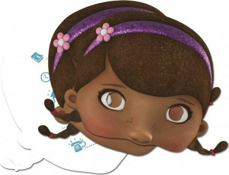 Doc McStuffins Disney Dr. plīša 2 vienā ielūgums un maska 4 gab.