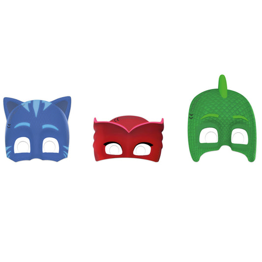 PJ Masks trio maska, 6 masku iepakojumā