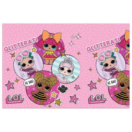 LOL Surprise Glitterati plastmasas galdauts 120x180 cm