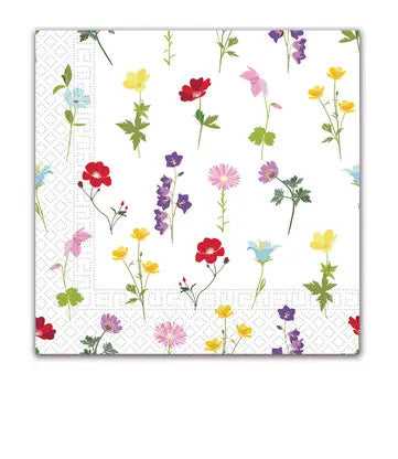 "Flower Flowers Field" 20 salvešu gabali, 33x33 cm FSC