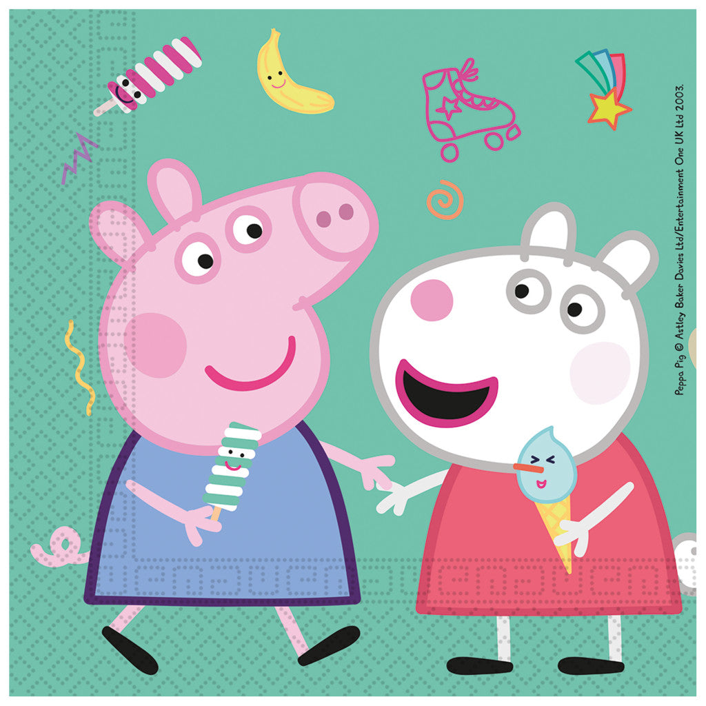 Peppa Pig Messy Play salvetes 20 gab.