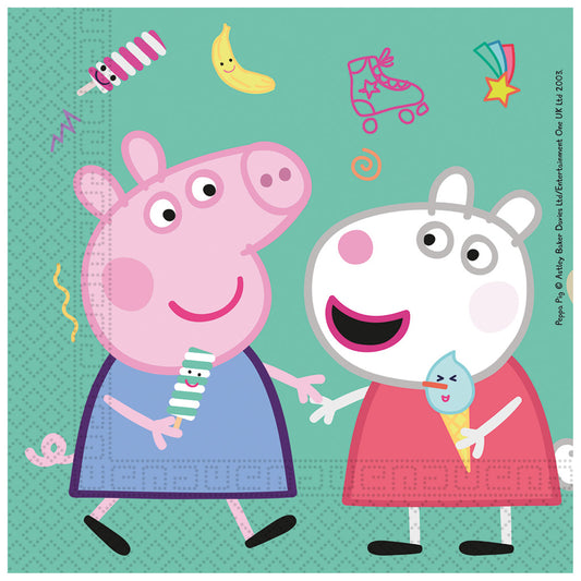 Peppa Pig Messy Play salvetes 20 gab.