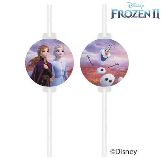 Disney Frozen Leaf papīra salmiņu komplekts, 4 gab.