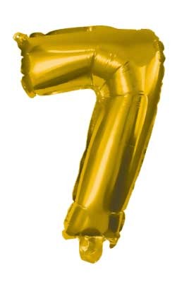 Milzīgs folijas balons "Cipars 7", 85 cm