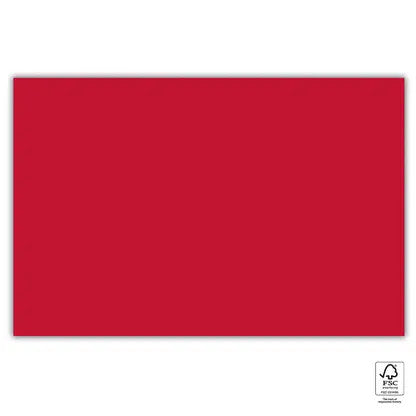 Krāsains vienkrāsains sarkans papīra galdauts 120x180 cm FSC