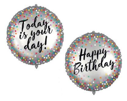 Daudz laimes dzimšanas dienā! Folijas balons 46 cm