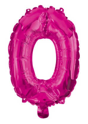 Folijas balons "Cipars karsti rozā" ar numuru 0, 95 cm