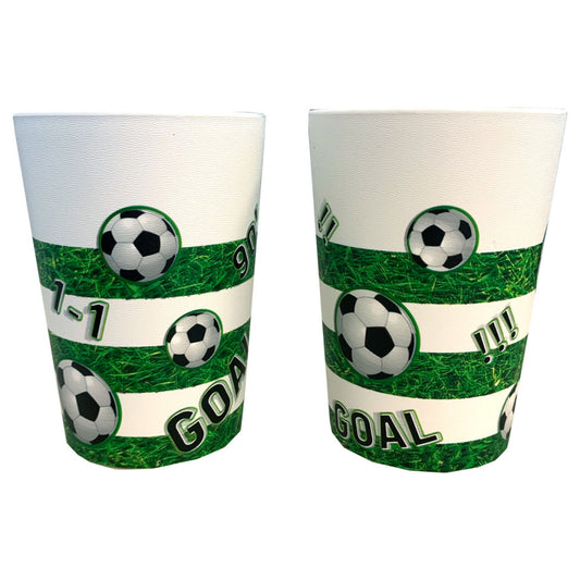 Futbola laukuma plastmasas krūzīšu komplekts, 2 gab., 230 ml