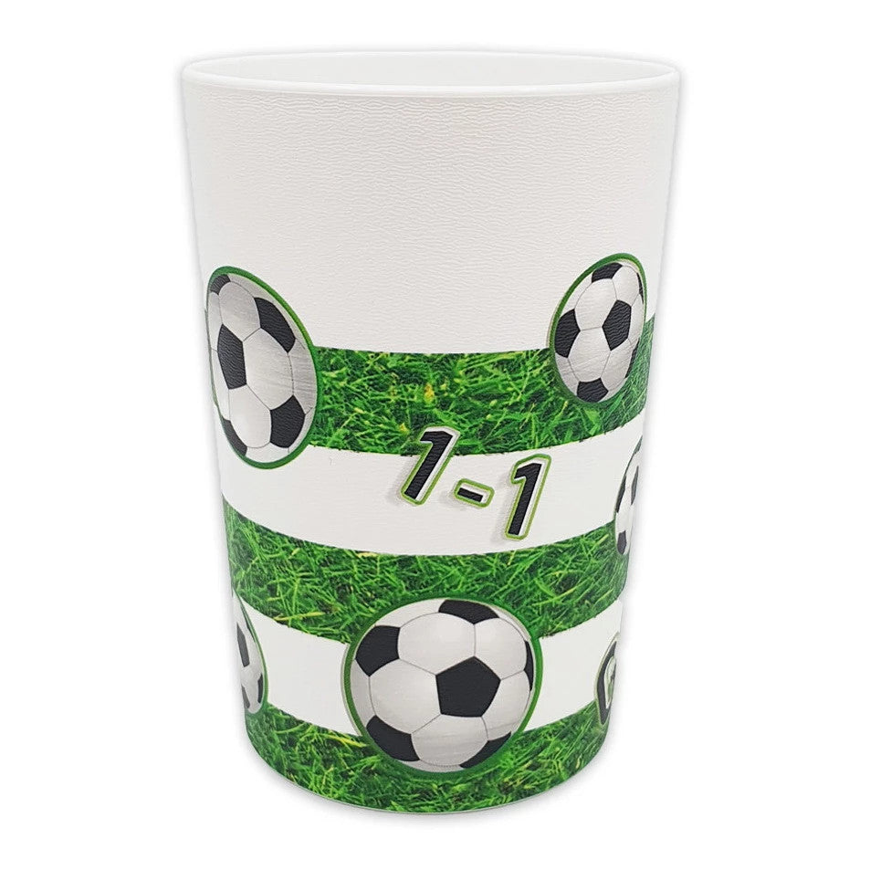 Futbola laukuma plastmasas krūzīšu komplekts, 2 gab., 230 ml
