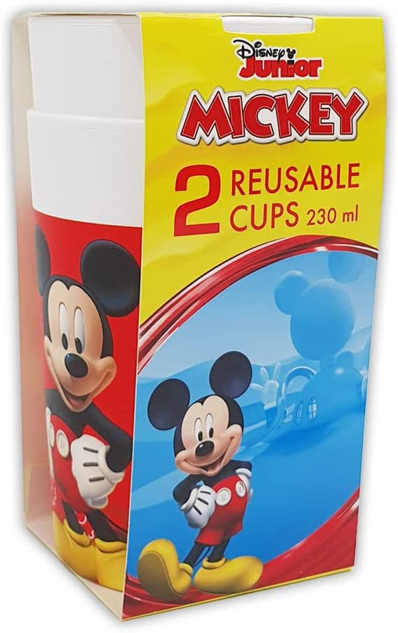 Disney Mickey Playful plastmasas krūzīšu 2 daļu komplekts 230 ml