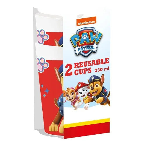 Ķepu patruļa "Ready For Action" plastmasas krūzīšu komplekts (2 gab.), 230 ml