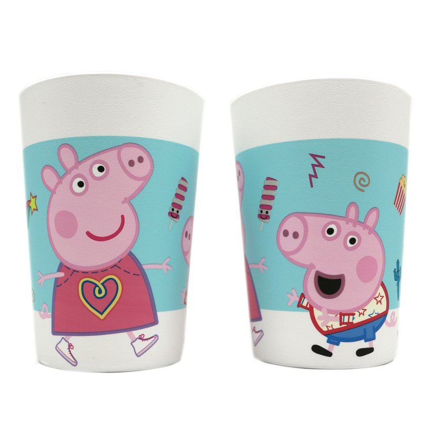 Peppa Pig Messy Play plastmasas krūzīšu komplekts, 2 gab., 230 ml