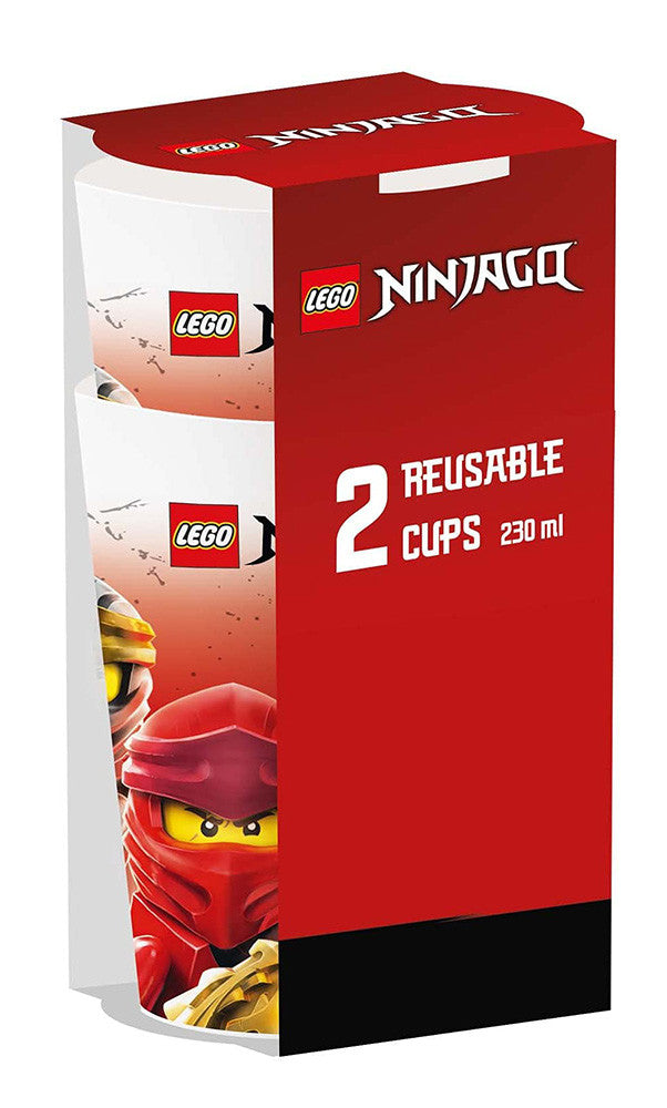Lego Ninjago plastmasas krūzīšu komplekts, 2 daļas, 230 ml
