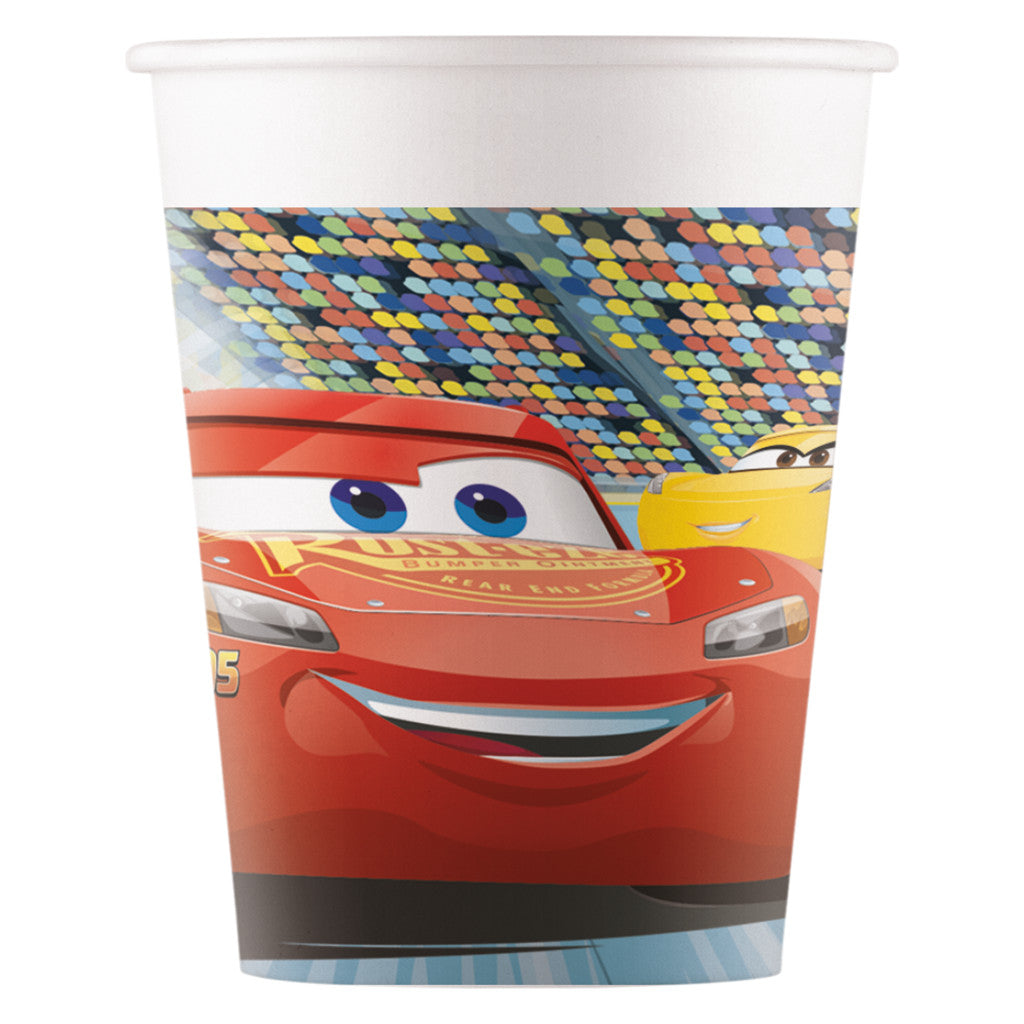 Disney Cars Arena Race papīra glāzes 8 gab. 200 ml FSC