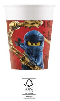 Lego Ninjago papīra krūzītes 8 gab. 200 ml FSC