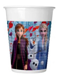 Disney Frozen Leaf plastmasas krūzītes 8 gab. 200 ml