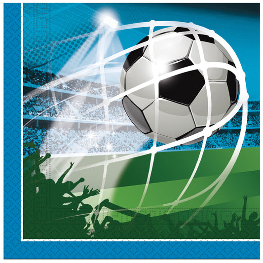Futbola līdzjutēju salvetes 20 gab. 33x33 cm FSC
