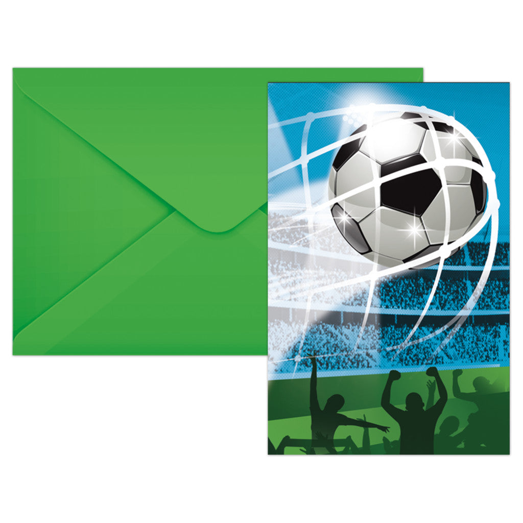 Futbola fanu ballītes ielūgumi 6 gab. FSC