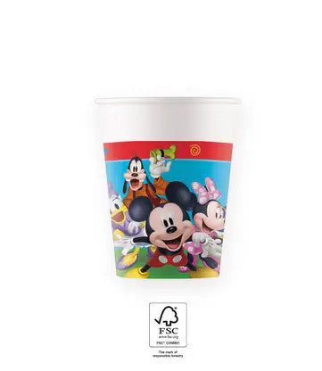 Disney Mickey Rock the House papīra krūzītes 8 gab. 200 ml FSC