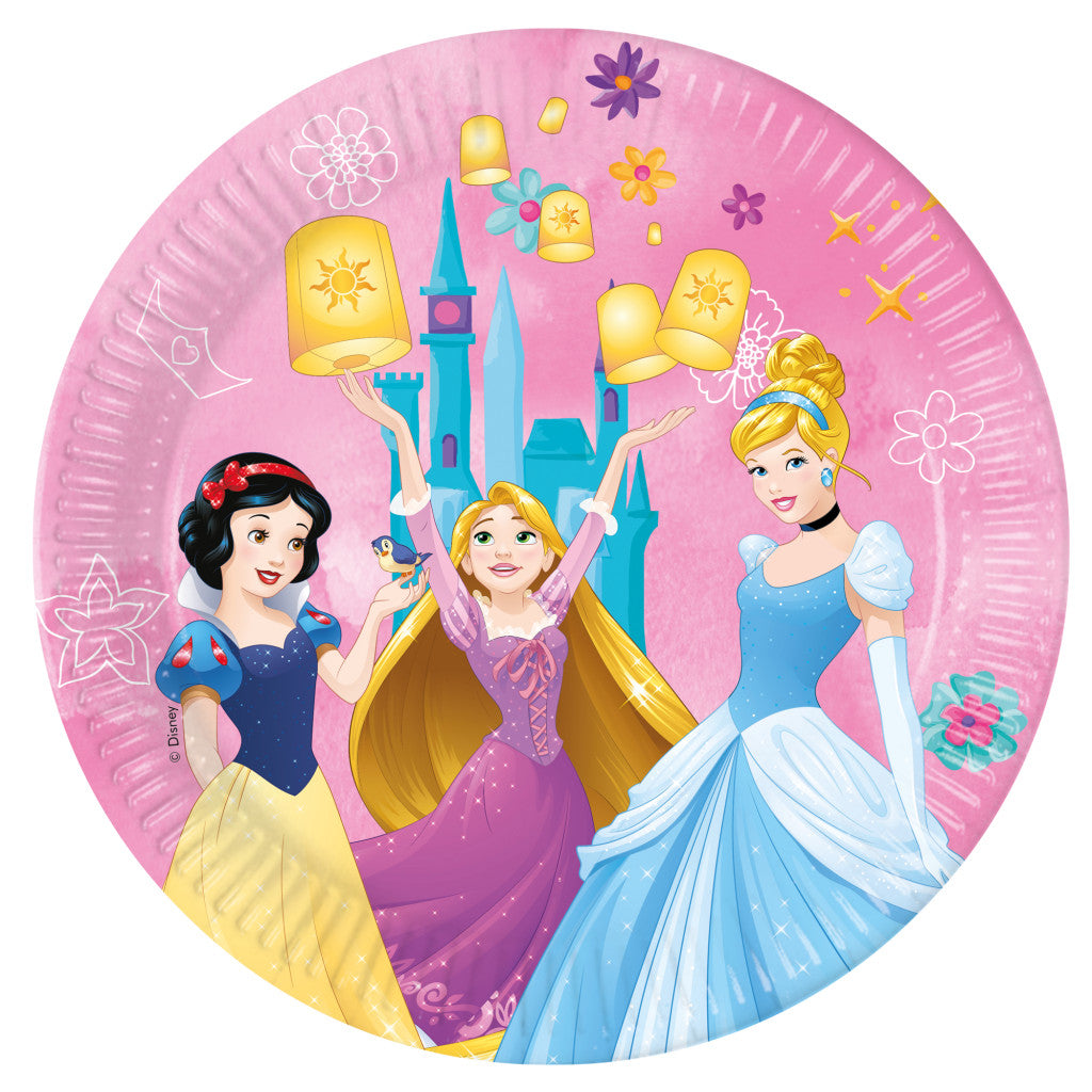 Disney Princess papīra šķīvji 8 gab. 23 cm FSC