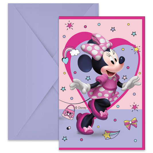 Disney Minnie Junior ballītes ielūgumi 6 gab. FSC