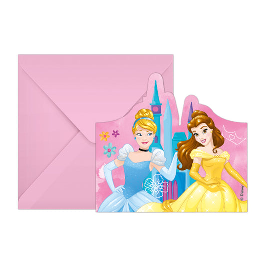 Disney Princess Live Your Story ballītes ielūgumu komplekts (6 gab.) FSC