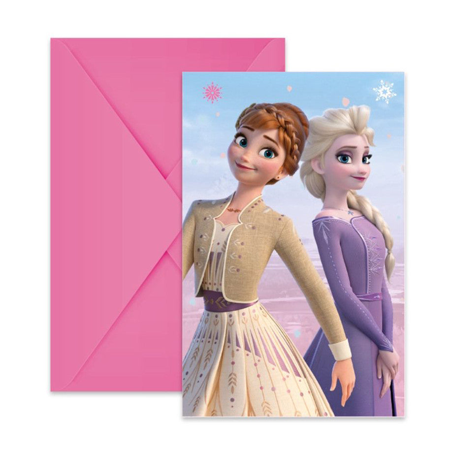 Disney Frozen Wind ballītes ielūgumu komplekts (6 gab.) FSC