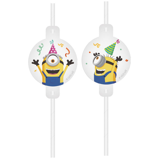 Minions The Rise of Gru papīra salmiņu komplekts, 4 gab. FSC