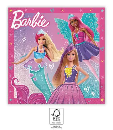 Barbie Fantāzijas salvetes 20 gab. 33x33 cm FSC