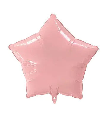 Folijas balons "Zvaigžņu rozā pasteļzvaigzne", 46 cm