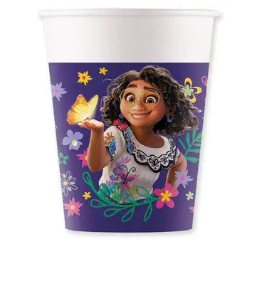 Disney Encanto ziedu papīra krūzītes 8 gab. 200 ml