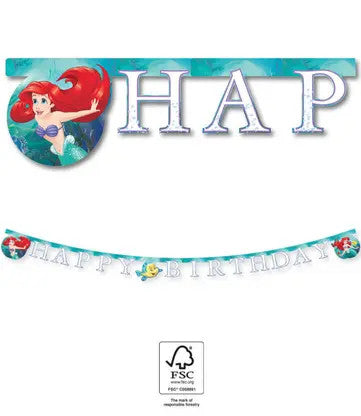 Disney Princess Ariel Curious dzimšanas dienas laimīgās dienas zīme FSC 2 m