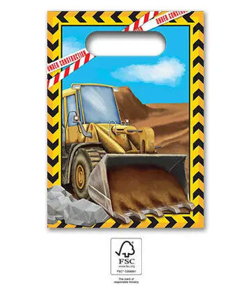 Construction Grabber papīra dāvanu maisiņu komplekts (4 gab.)