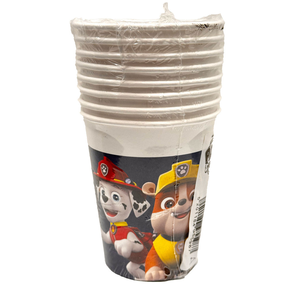 Ķepu patruļa zilas papīra krūzītes 8 gab. 200 ml FSC