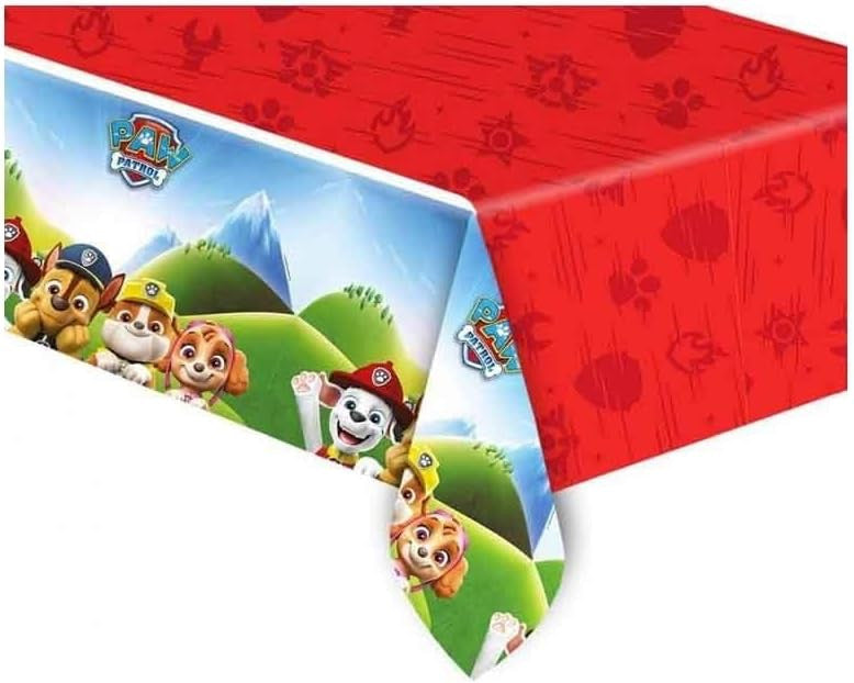 Ķepu patruļas glābšanas varoņu plastmasas galdauts 120x180 cm