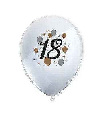 Daudz laimes dzimšanas dienā! Daudz laimes dzimšanas dienā! 18 baloni, 6 gab. 11 collas (27,5 cm)
