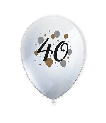 Daudz laimes dzimšanas dienā! Daudz laimes dzimšanas dienā 40 baloni, 6 balonu komplekts, 11 collas (27,5 cm)