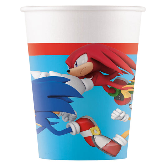 Sonic the Hedgehog Sega Sonic the Hedgehog papīra krūzītes 8 gab. 200 ml FSC