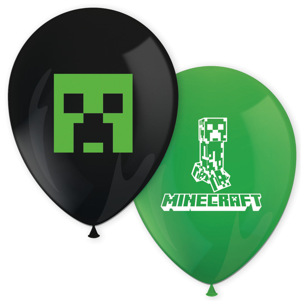 Minecraft zaļš balons, 8 gab.