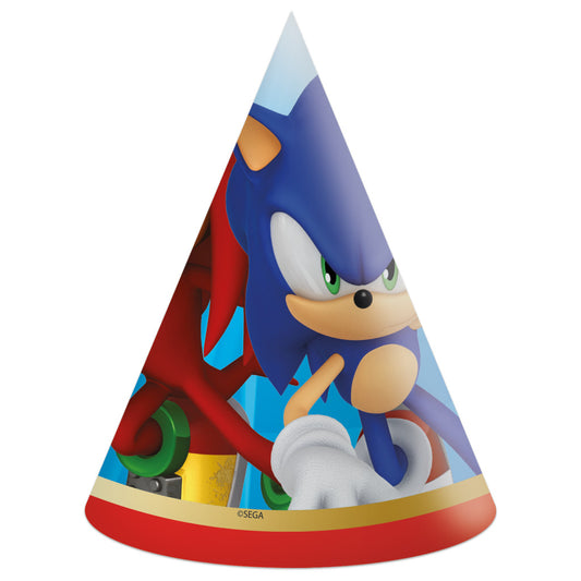 Sonic the Hedgehog Sega Sonic the Hedgehog ballīšu cepures, konusa 6 gab. FSC