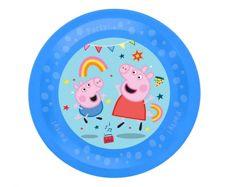 Peppa Pig Messy Play mikro premium plastmasas šķīvis 21 cm