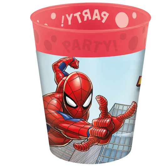 Zirnekļcilvēka noziegumu apkarotāja mikro premium plastmasas glāze 250 ml