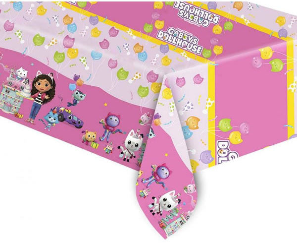 Gabby's Dollhouse Friends plastmasas galdauts 120x180 cm