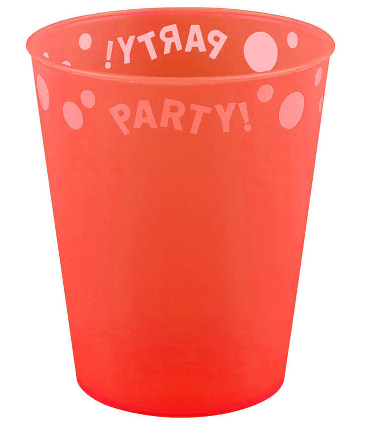 Party Orange fluorescējoša oranža mikro augstākās kvalitātes plastmasas krūzīte 250 ml