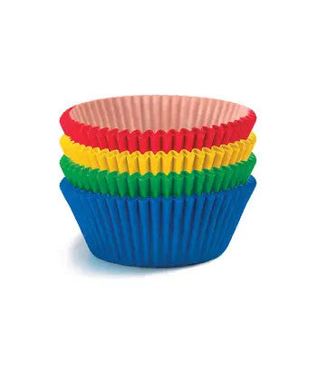 Krāsu ballīšu mini kēksiņu papīrs 40 gab.